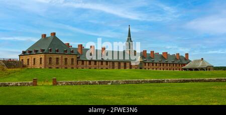 Festung in Louisburg, Nova Scotia, Kanada Stockfoto