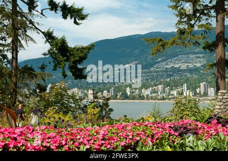 Blick vom Prospect Point, Stanley Park, Vancouver, British Columbia, Kanada Stockfoto