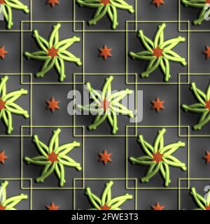3D-Rendering des Kunststoff-Hintergrund Kachel Stockfoto
