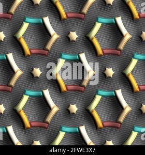 3D-Rendering des Kunststoff-Hintergrund Kachel Stockfoto