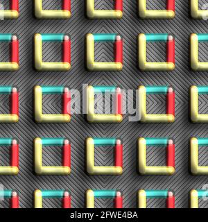 3D-Rendering des Kunststoff-Hintergrund Kachel Stockfoto