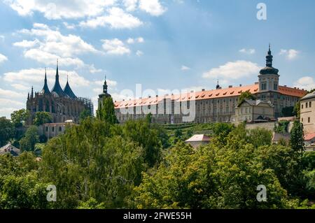 St. Barbara's Cathedral und Jesuit College, Kutna Hora, Tschechien Stockfoto