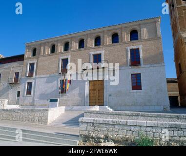 PALACIO DONDE SE FIRMO EL TRATADO DE TORDESILLAS EN 1494. LAGE: CASAS DEL TRATADO. Tordesillas. Valladolid. SPANIEN. Stockfoto