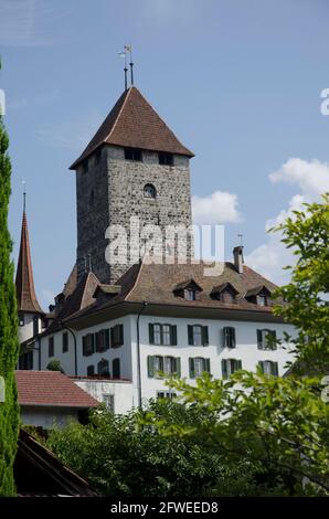 Schloss Oberhofen Stockfoto