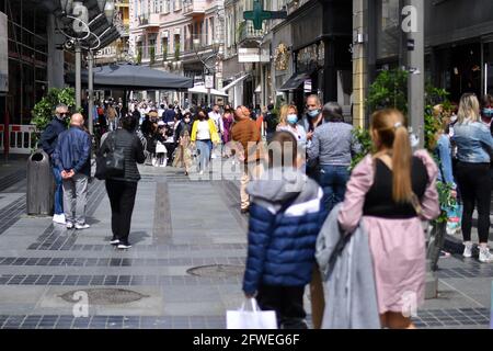 Die hübsche kleine Blumenstadt Sanremo in Italien, am 15. Mai 2021. Foto von Lionel Urman/ABACAPRESS.COM Stockfoto