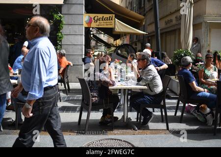 Die hübsche kleine Blumenstadt Sanremo in Italien, am 15. Mai 2021. Foto von Lionel Urman/ABACAPRESS.COM Stockfoto