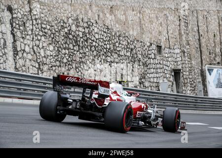 99 GIOVINAZZI Antonio (ita), Alfa Romeo Racing ORLEN C41, Aktion während der Formel-1-Weltmeisterschaft 2021, großer Preis von Monaco vom 20. Bis 23. Mai in Monaco - Foto Florent Gooden / DPPI / LiveMedia Stockfoto