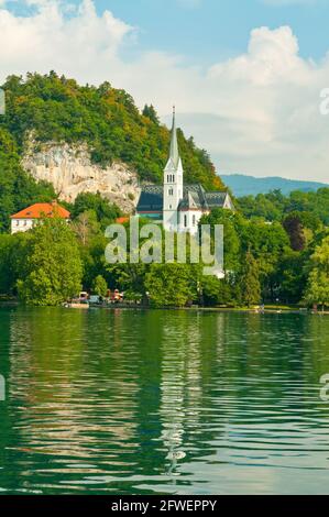 St.-Martins Kirche, Bled, Slowenien Stockfoto