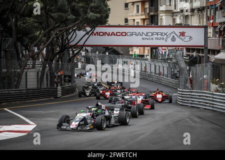 06 HADJAR Isack, R-ace GP, Action, Start beim 3. Lauf der Formel-Regional-Europameisterschaft 2021 von Alpine in Monaco, vom 21. Bis 23. Mai 2021 - Foto Florent Gooden / DPPI / LiveMedia Stockfoto