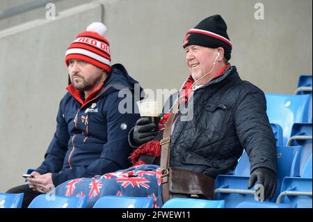 Salford, England - 22. Mai 2021 - Fans kehren ins AJ Bell Stadium zurück, um sich die Rugby League Betfred Super League Round 7 Salford Red Devils vs Wigan Warriors im AJ Bell Stadium, Salford, Großbritannien anzusehen Dean Williams/Alamy Live News Stockfoto