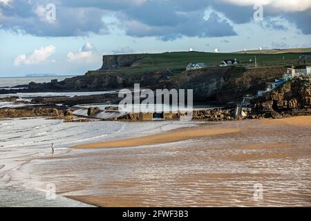 Meerpool in Bude Cornwall. Stockfoto