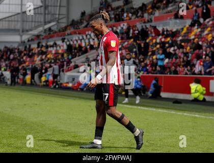 Brentford Community Stadium, London, Großbritannien. Mai 2021. English Football League Championship Football, Playoff, Brentford FC gegen Bournemouth; Ivan Toney von Brentford Kredit: Action Plus Sports/Alamy Live News Stockfoto