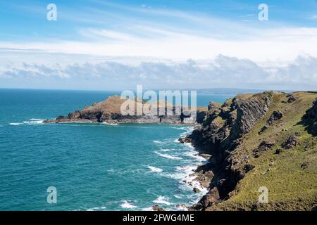 Pentire Point, Cornwall, Großbritannien. Stockfoto