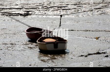 Leigh-on-Sea-Essex mit niedriger Flut Stockfoto