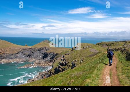 The Panps, Pentire Point, Cornwall. Stockfoto