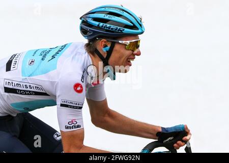 Aleksandr Vlasov (ASTANA â&#x80;&#x93; PREMIER TECH) durante 14^ TAPPA - Cittadella - Monte Zoncolan, Giro d'Italia in Monte Zoncolan (UD), Italia, 22 Maggio 2021 Stockfoto