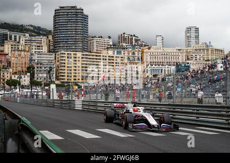 09 MAZEPIN Nikita (rus), Haas F1 Team VF-21 Ferrari, Aktion während der Formel-1-Weltmeisterschaft 2021, großer Preis von Monaco vom 20. Bis 23. Mai in Monaco - Foto Florent Gooden / DPPI Stockfoto