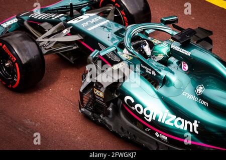 18 STROLL Lance (CAN), Aston Martin F1 AMR21, Aktion während der Formel-1-Weltmeisterschaft 2021, großer Preis von Monaco vom 20. Bis 23. Mai in Monaco - Foto Antonin Vincent / DPPI Stockfoto