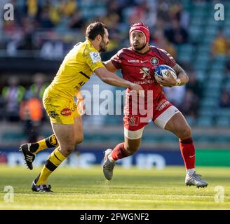 Twickenham, London, Großbritannien. Mai 2021. European Rugby Champions Cup Final, La Rochelle gegen Toulouse; die Stadt von Toulouse wird angegangen Credit: Action Plus Sports/Alamy Live News Stockfoto