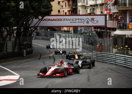 02 Piastri Oscar (aus), Prema Racing, Dallara F2, Action während der FIA Formel 2-Meisterschaft 2021 in Monaco vom 21. Bis 23. Mai - Foto Florent Gooden / DPPI Stockfoto