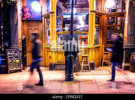 Vor der Palace Bar, Fleet Street, Dublin, irland Stockfoto