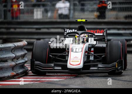 10 Pourchaire Théo (Fra), ART Grand Prix, Dallara F2, Aktion während der FIA Formel-2-Meisterschaft 2021 in Monaco vom 21. Bis 23. Mai - Foto Florent Gooden / DPPI Stockfoto