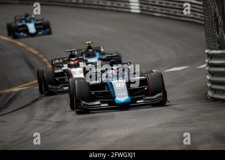 16 Nissany Roy (isr), DAMS, Dallara F2, Aktion während der FIA Formel 2-Meisterschaft 2021 in Monaco vom 21. Bis 23. Mai - Foto Florent Gooden / DPPI Stockfoto