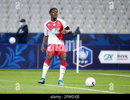 Axel Disasi von Monaco während des französischen Pokalfinales zwischen AS Monaco (ASM) und Paris Saint-Germain PSG am 19. Mai 2021 im Stade de France in Saint-Denis bei Paris, Frankreich - Foto Jean Catuffe / DPPI Stockfoto