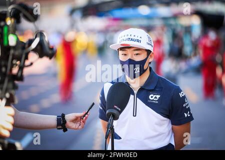 TSUNODA Yuki (jap), Scuderia AlphaTauri Honda AT02, Porträt während der Formel-1-Weltmeisterschaft 2021, großer Preis von Monaco vom 20. Bis 23. Mai in Monaco - Foto Antonin Vincent / DPPI Stockfoto