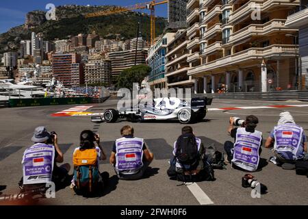 TSUNODA Yuki (jap), Scuderia AlphaTauri Honda AT02, Aktion während der Formel-1-Weltmeisterschaft 2021, großer Preis von Monaco vom 20. Bis 23. Mai in Monaco - Foto DPPI Stockfoto