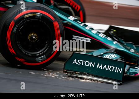 18 STROLL Lance (CAN), Aston Martin F1 AMR21, Aktion während der Formel-1-Weltmeisterschaft 2021, großer Preis von Monaco vom 20. Bis 23. Mai in Monaco - Foto Florent Gooden / DPPI Stockfoto
