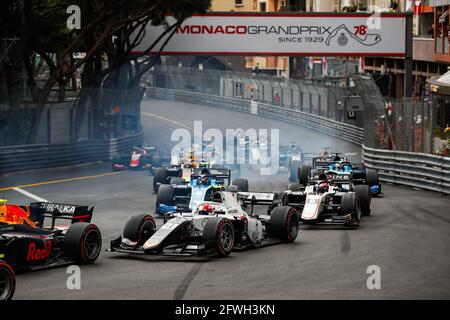 21 Boschung Ralph (Ski), Campos Racing, Dallara F2, Action während der FIA Formel 2-Meisterschaft 2021 in Monaco vom 21. Bis 23. Mai - Foto Florent Gooden / DPPI / LiveMedia Stockfoto