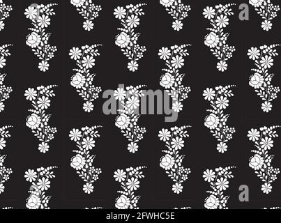 Von Hand gezeichnete abstrakte ditsy Blumen nahtlose Muster. Wiederholende florale .Blumen Muster nahtlose, Hintergrund, Ornament Vektor, handgezeichnete florale Muster Stock Vektor