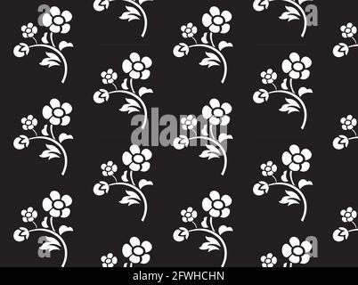 Von Hand gezeichnete abstrakte ditsy Blumen nahtlose Muster. Wiederholende florale .Blumen Muster nahtlose, Hintergrund, Ornament Vektor, handgezeichnete florale Muster Stock Vektor