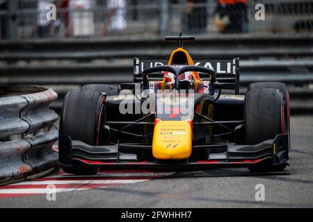 07 Lawson Liam (nzl), Hitech Grand Prix, Dallara F2, Aktion während der FIA Formel 2-Meisterschaft 2021 in Monaco vom 21. Bis 23. Mai - Foto Florent Gooden / DPPI / LiveMedia Stockfoto