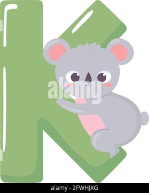 koala Tier Alphabet Stock Vektor
