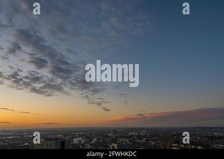 Himmel von Croydon Stockfoto