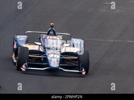 Indianapolis, Usa. Mai 2021. Takuma Sato praktiziert vor der Qualifikation für die Indiananapolis 500 2021 am Samstag, den 22. Mai 2021 in Indianapolis, Indiana. Foto von Edwin Locke/UPI Credit: UPI/Alamy Live News Stockfoto