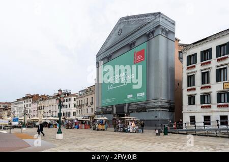 (210523) -- RIAD, 23. Mai 2021 (Xinhua) -- das Foto vom 21. Mai 2021 zeigt den Ort des Saudi-Pavillons auf der 17. Internationalen Architekturausstellung der Biennale von Venedig in Venedig, Italien. Unter dem Motto „wie werden wir zusammen leben?“ findet die Ausstellung in der italienischen Stadt Venedig statt und ist vom 22. Mai bis 21. November für die Öffentlichkeit zugänglich. (Saudisches Kulturministerium/Handout über Xinhua) Stockfoto