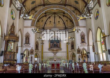 Bangkok, Thailand - Sep 4, 2016 die heilige Rosenkranzkirche, auch bekannt als Kalawar, ist eine römisch-katholische Kirche in Bangkok. Es befindet sich in Samphanthawong Stockfoto