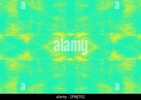 Ein abstraktes neonfarbenes Hintergrundbild mit Grunge-Textur. Stockfoto