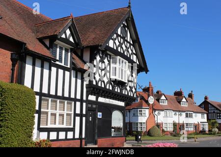 The Tea Rooms in Port Sunlight Model Village, Wirral, Großbritannien Stockfoto