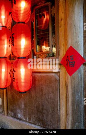 Tengchong in der Provinz yunnan Stadt und Stadttavernen Stockfoto