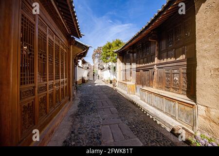 Dali bai Minderheit autonome Präfektur der provinz yunnan shaxi Stadt Straßen des Bezirks Jianchuan Stockfoto