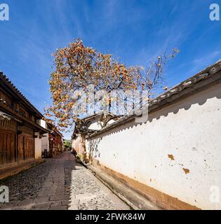 Dali bai Minderheit autonome Präfektur der provinz yunnan shaxi Stadt Straßen des Bezirks Jianchuan Stockfoto