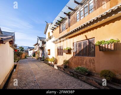 Dali bai Minderheit autonome Präfektur der provinz yunnan shaxi Stadt Straßen des Bezirks Jianchuan Stockfoto