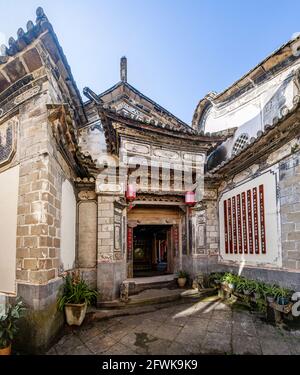 Tengchong in der Provinz yunnan, luo yee lee, Familienhof Tor der alten Stadt Stockfoto