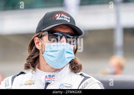 Indianapolis, Indiana, USA. Mai 2021. 48iJR HILDEBRAND (1) aus den Vereinigten Staaten bereitet sich auf die Qualifikation für den 105. Lauf der Indianapolis 500 auf dem Indianapolis Motor Speedway in Indianapolis, Indiana, vor. Quelle: Walter G Arce SR Grindstone Medi/ASP/ZUMA Wire/Alamy Live News Stockfoto