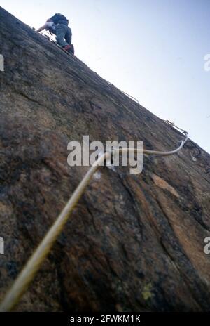 Klettersteig Sacra di San Michel, Piemont, Italien Stockfoto