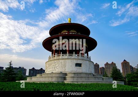 XI 'an Datang furong Gartenfahne Kiosk Stockfoto